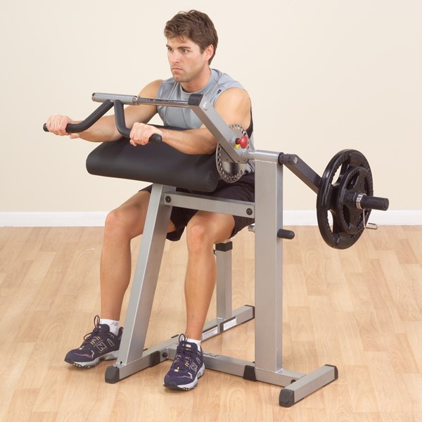 Poste Biceps et Triceps Station à dips BODYSOLID gris carton