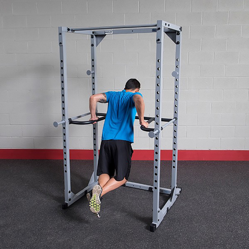 Gravity squat rack - support pour haltères longs - hauteur et